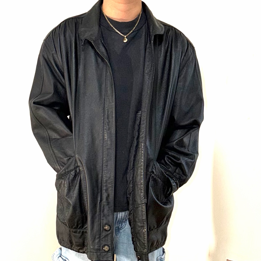 Vintage Genuine Leather Trenchcoat